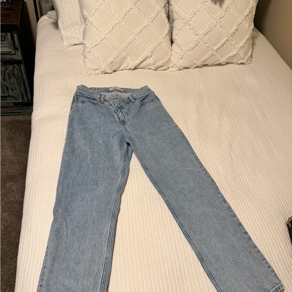 Abercrombie & Fitch Light Blue Straight Leg Jeans